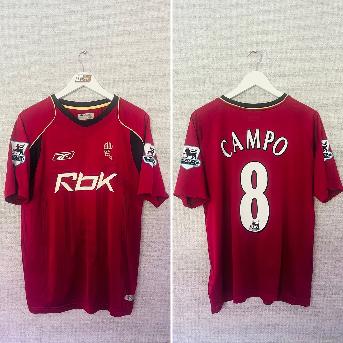 Bolton Wanderers away football shirt 2006/08 Campo Medium