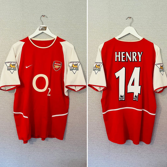 Arsenal home football shirt 2002/03 Henry Medium
