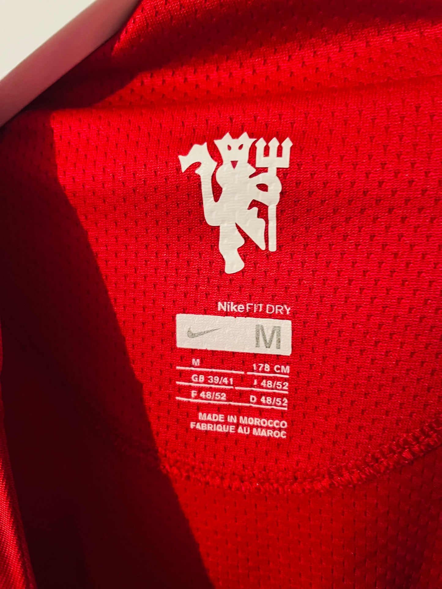 Manchester United home football shirt 2007/09 CR7 Medium