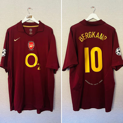 Arsenal home football shirt 2005/06 Bergkamp XXL