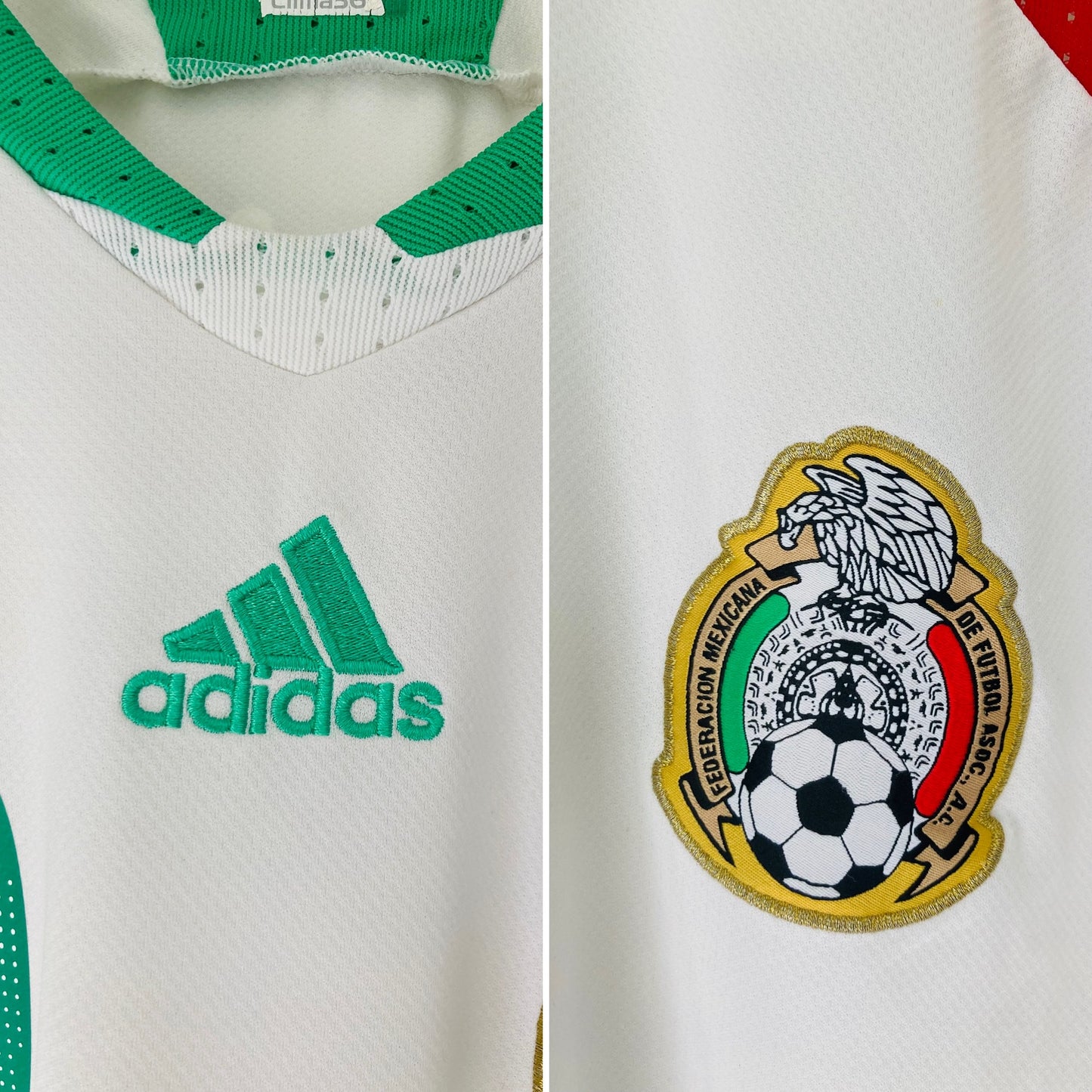 Mexico away football shirt 2008/09 Blanco medium