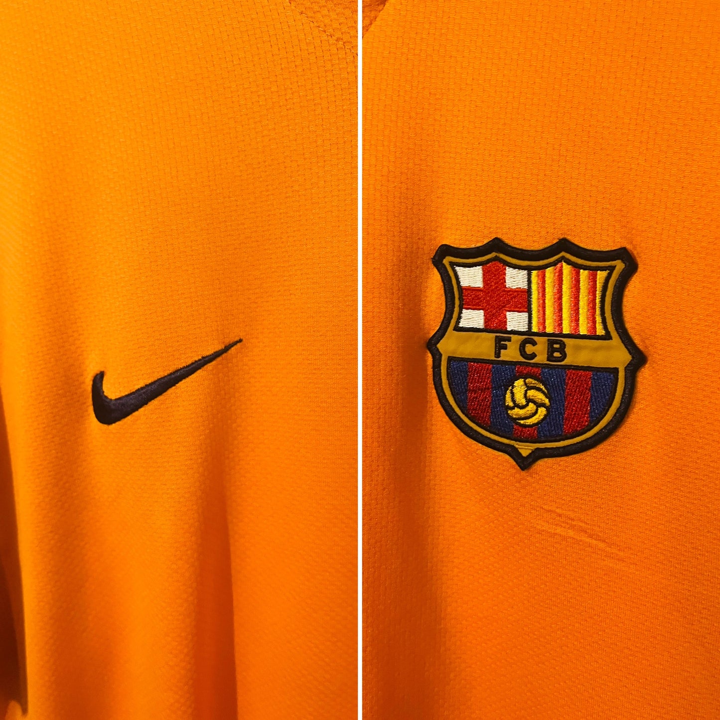 Barcelona away football shirt 2006/07 Iniesta Medium