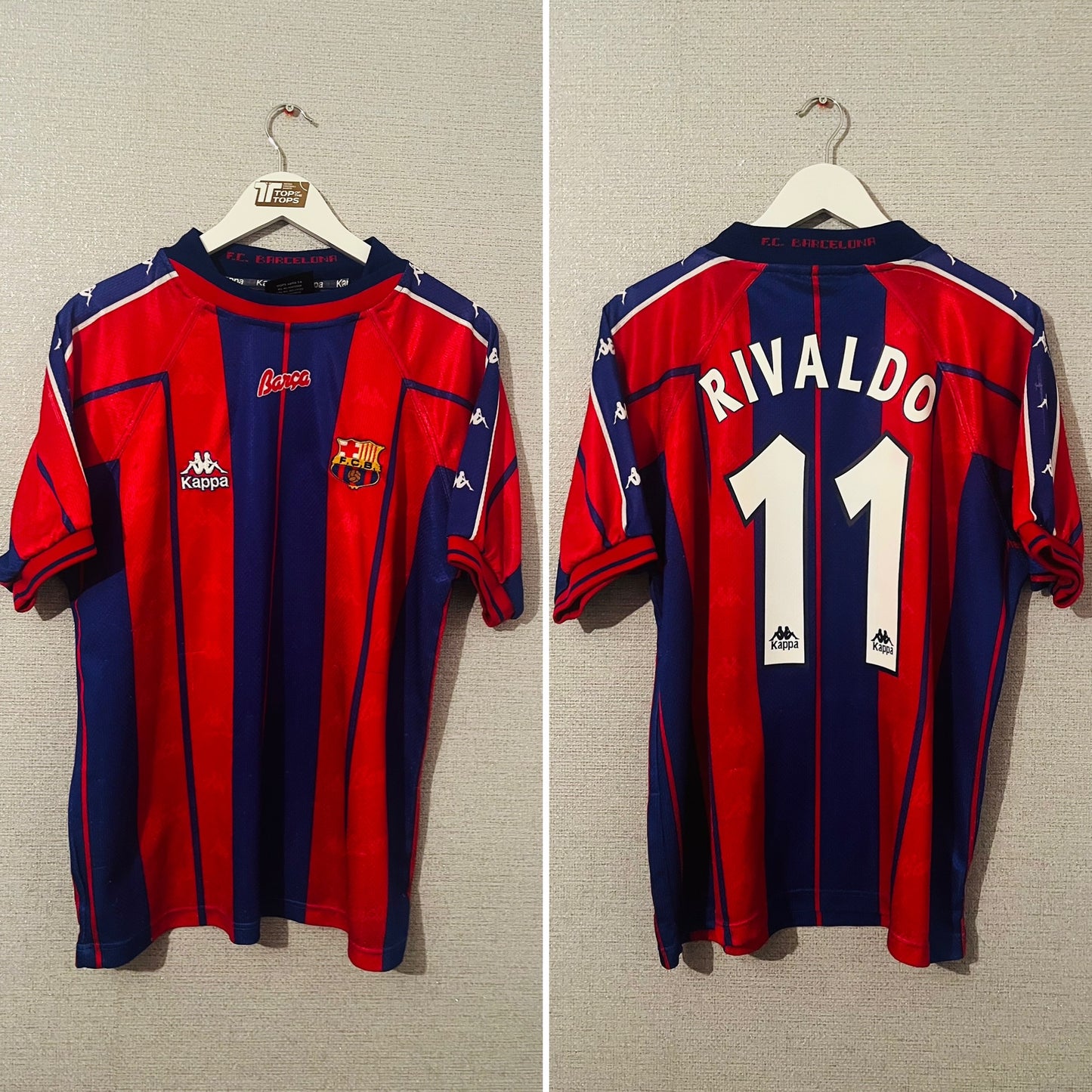 Barcelona home football shirt
1997/98 Rivaldo Medium