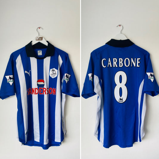 Sheffield Wednesday home football shirt 1999/2000 Carbone Medium