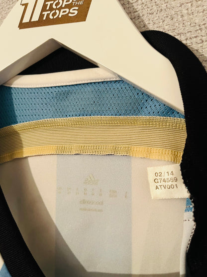 Argentina home football shirt W/C 2014 Messi Medium