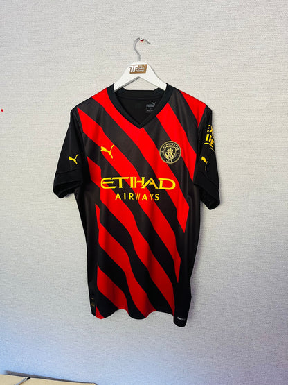 Manchester City away football shirt 2022/23 De Bruyne Large