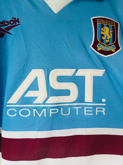 Aston Villa away football shirt 1997/98 Yorke Medium