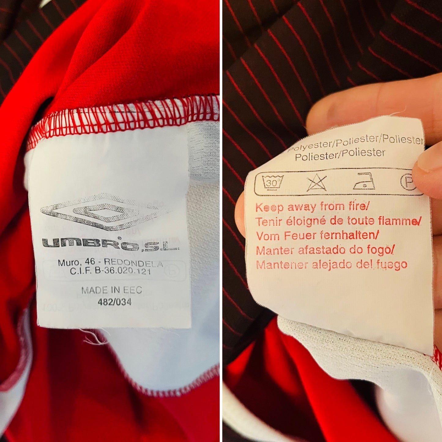 Espanyol away football shirt 2003/04 Pochettino XXL