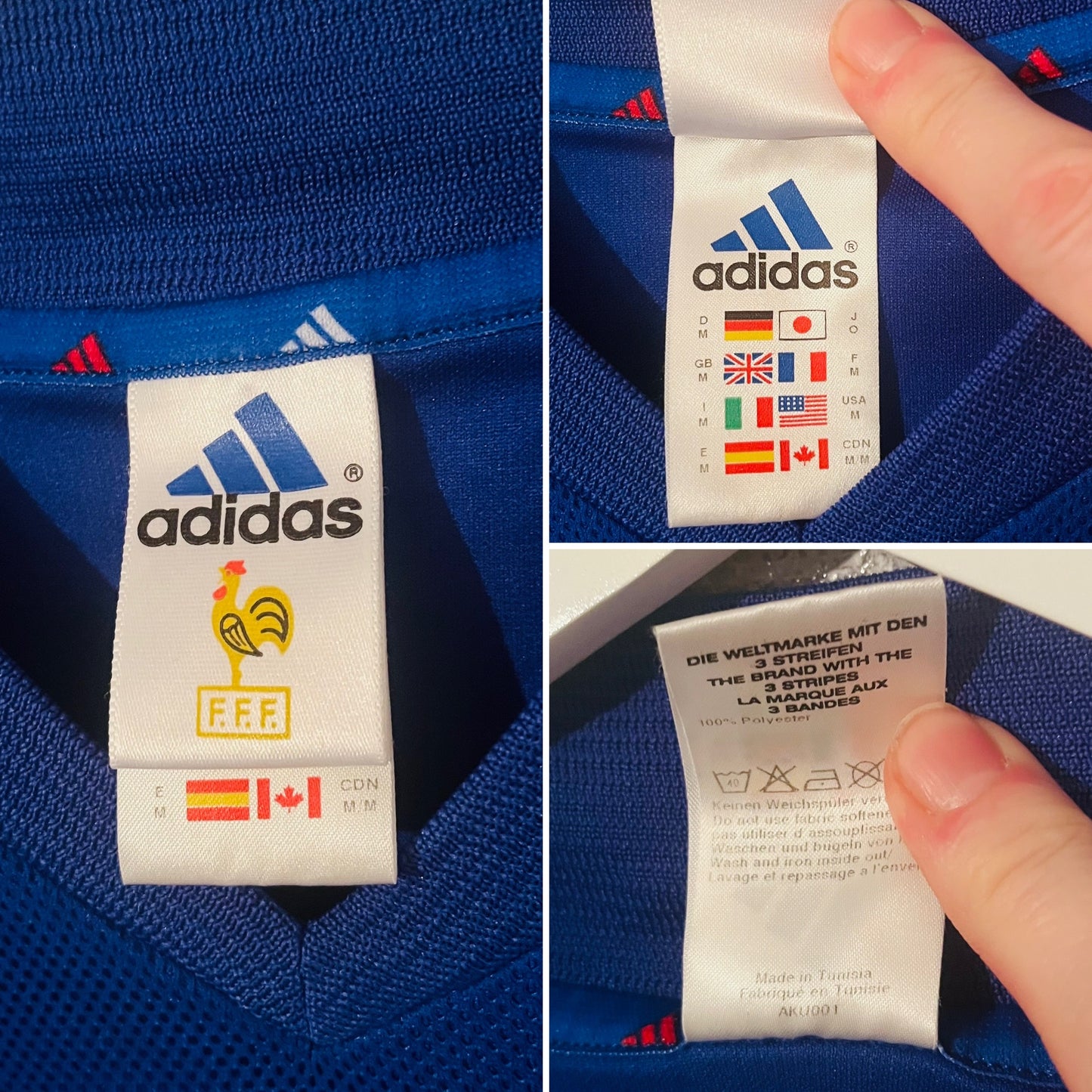 France home football shirt 2002/04 Zidane Medium