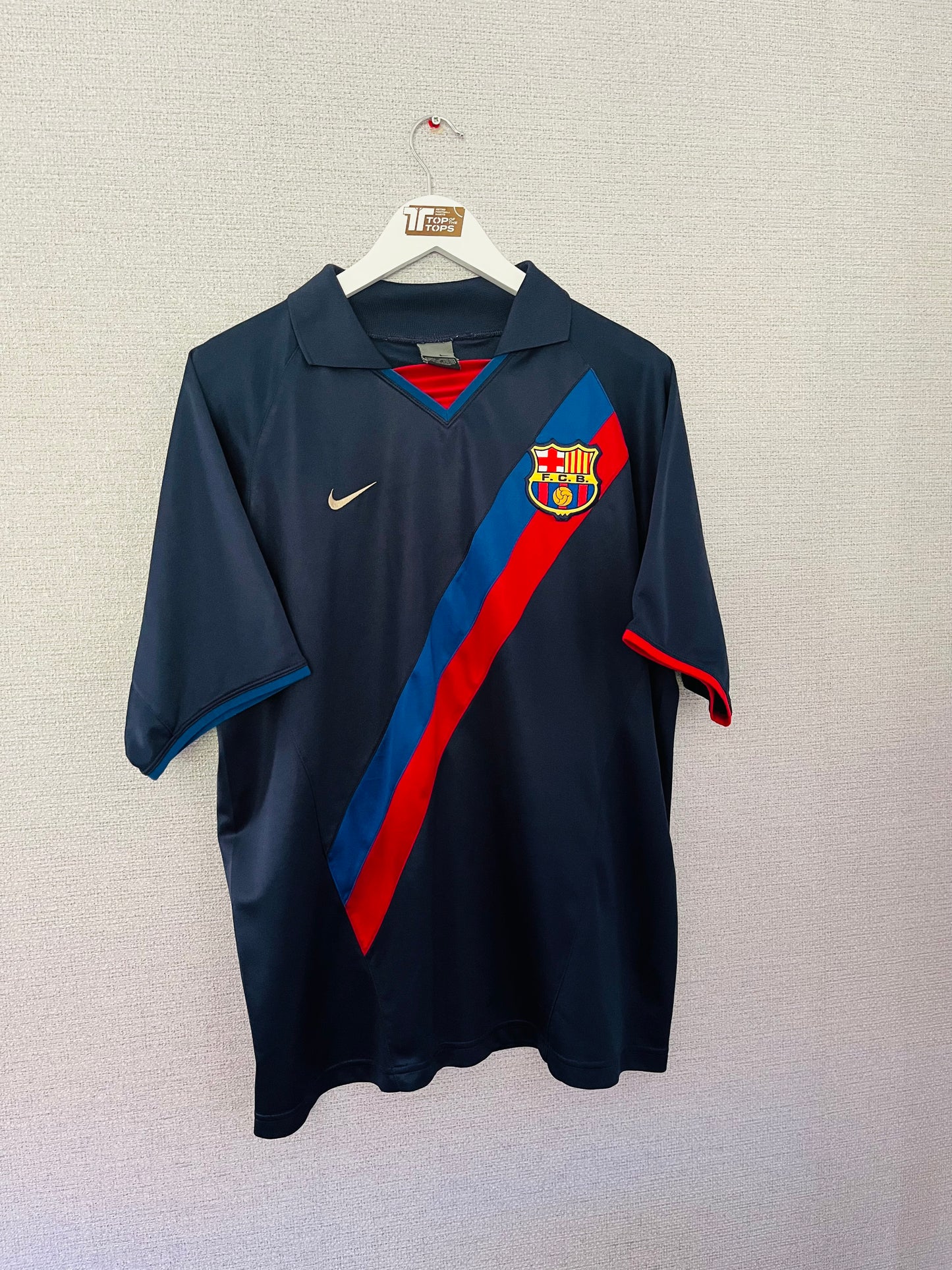 Barcelona away football shirt 2003/04 Ronaldinho Large