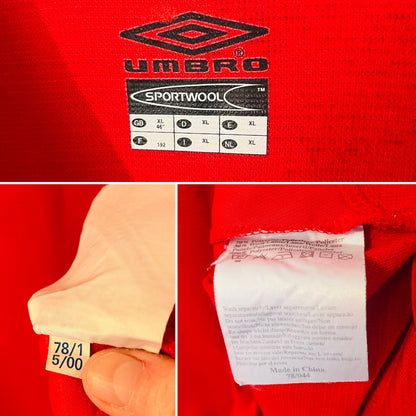 Manchester United home football shirt 200/01 Keane XL
