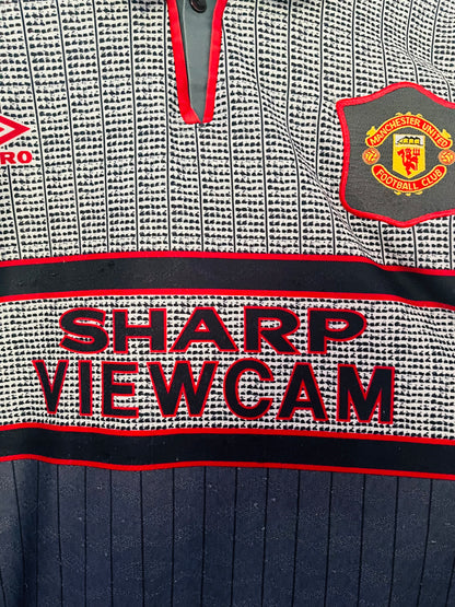 Manchester United away football shirt 1995/96 Beckham XL