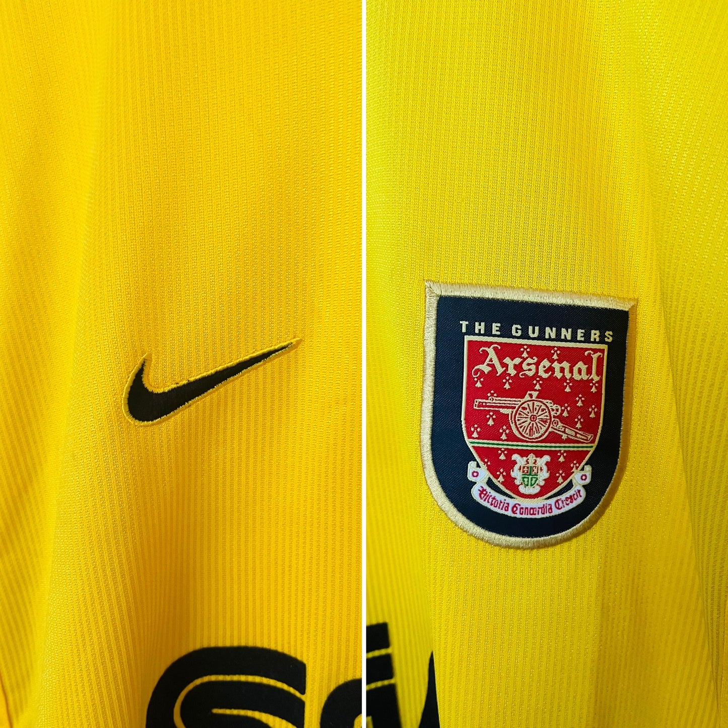 Arsenal away football shirt 1999/2001 Bergkamp XXL