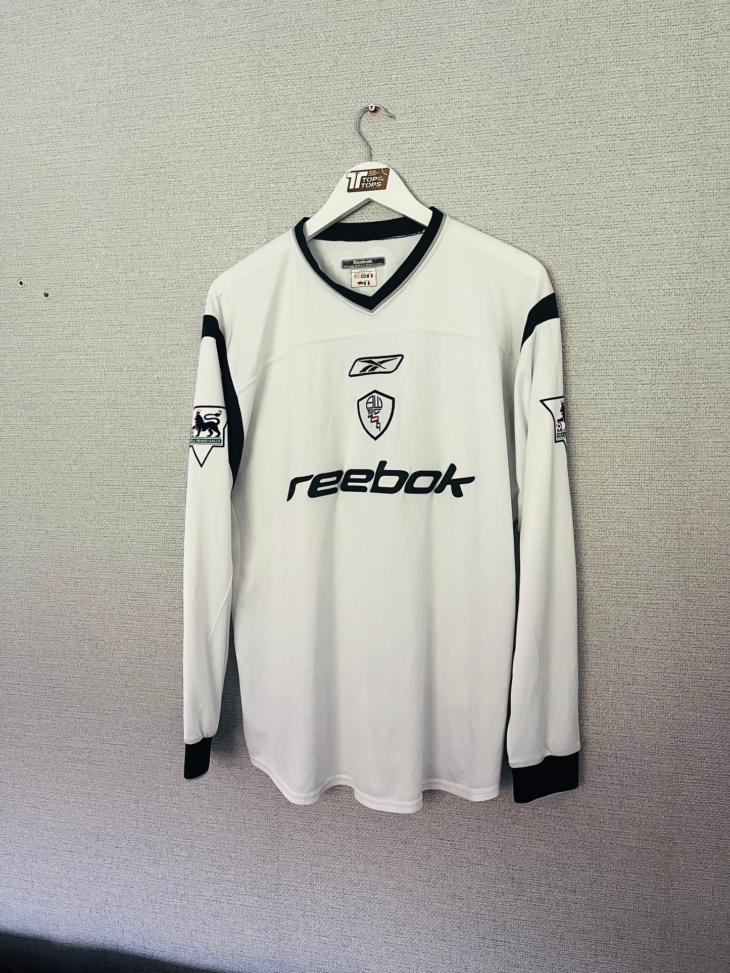 Bolton Wanderers home football shirt 2001/02 Ngotty XL