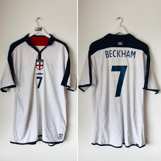 England 2003/2005 White Home Football Shirt (XXL)