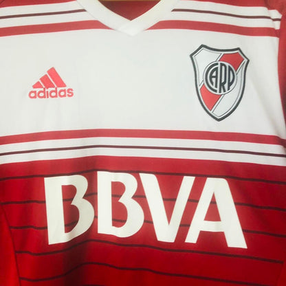 River Plate 2016/2017 Red & White Away Football Shirt (M)