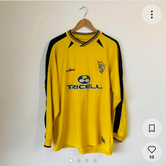 Port Vale 2003 Yellow Away Football Shirt (XL)