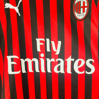 AC Milan 2019/2020 Red & Black Home Football Shirt (XXL)