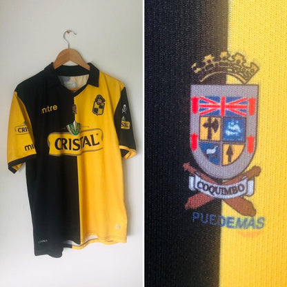 Coquimbo Unido 2011/2012 Yellow & Black Home Football Shirt (XL)