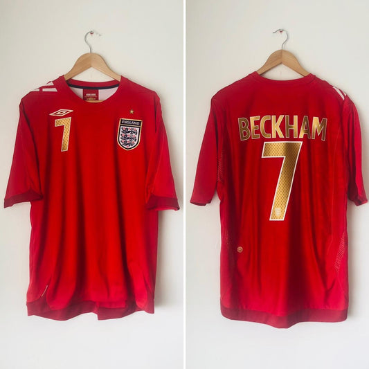 England 2006/2008 Red Away Football Shirt (XL)