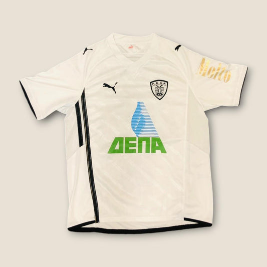 PAOK 2009/2010 White Football Shirt (L)