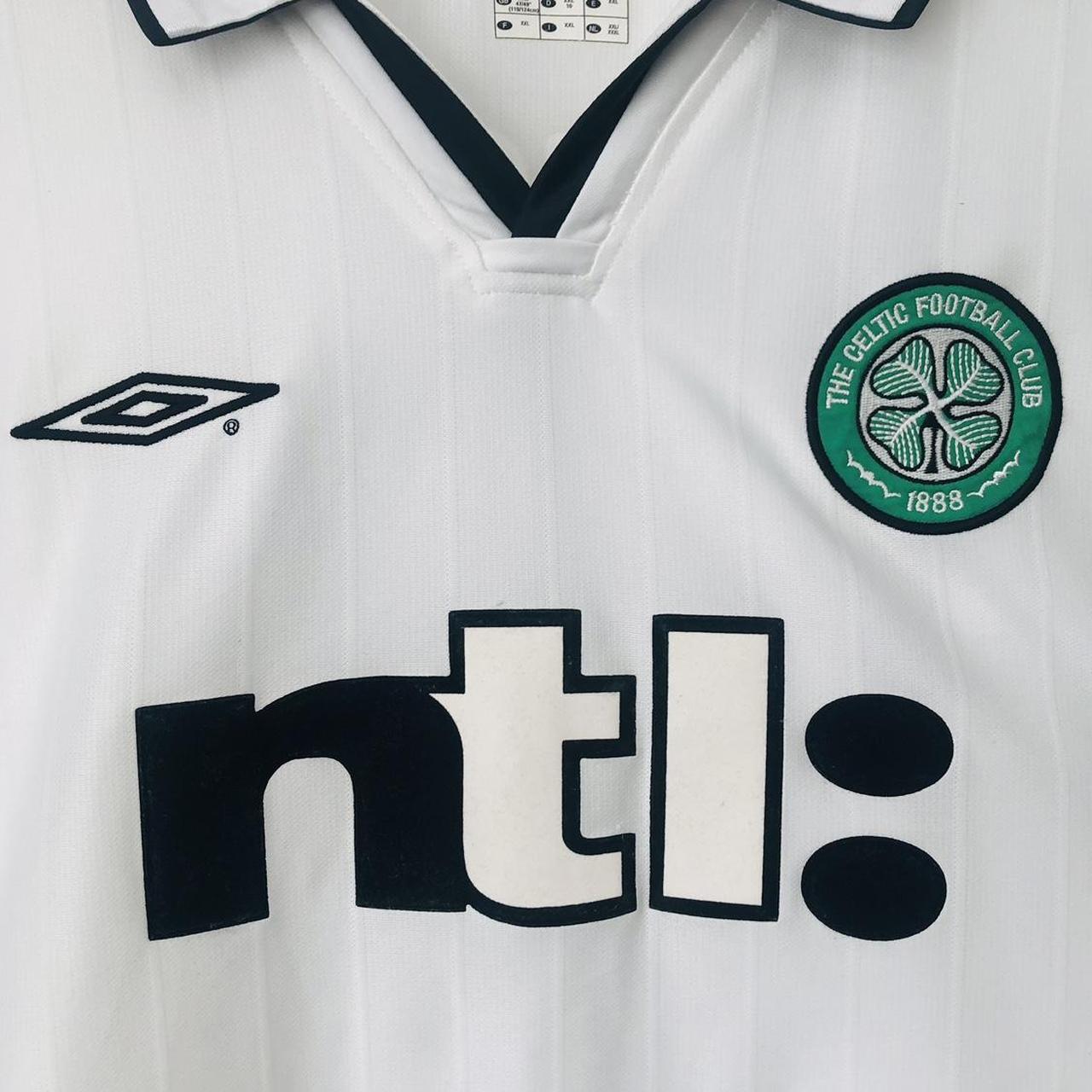 Celtic 2001/2002 White Away Football Shirt (XXL)