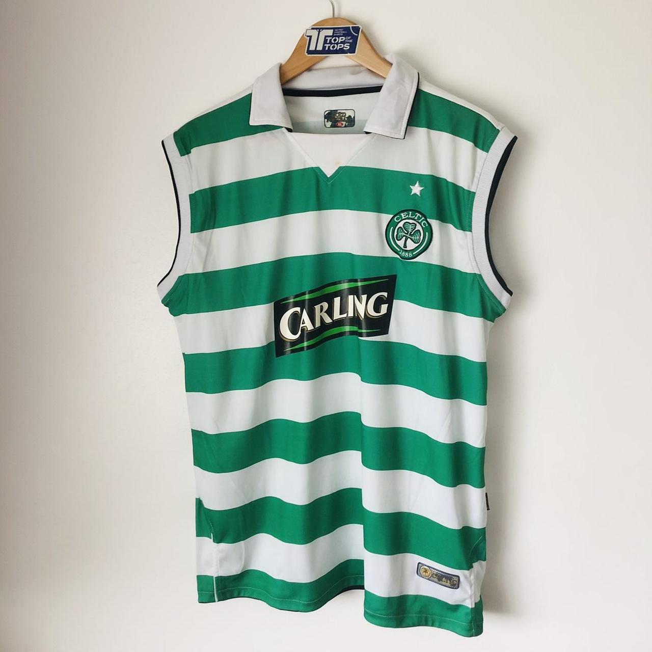 Celtic 2004 Green & White Football Shirt (XL)