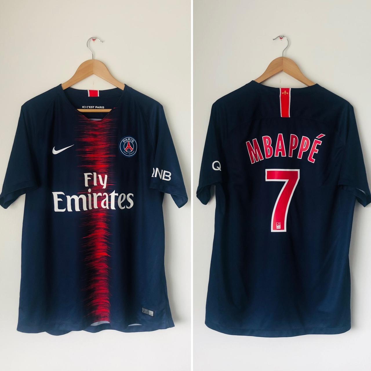 Paris Saint-Germain 2018/2019 Navy Home Football Shirt (XL)