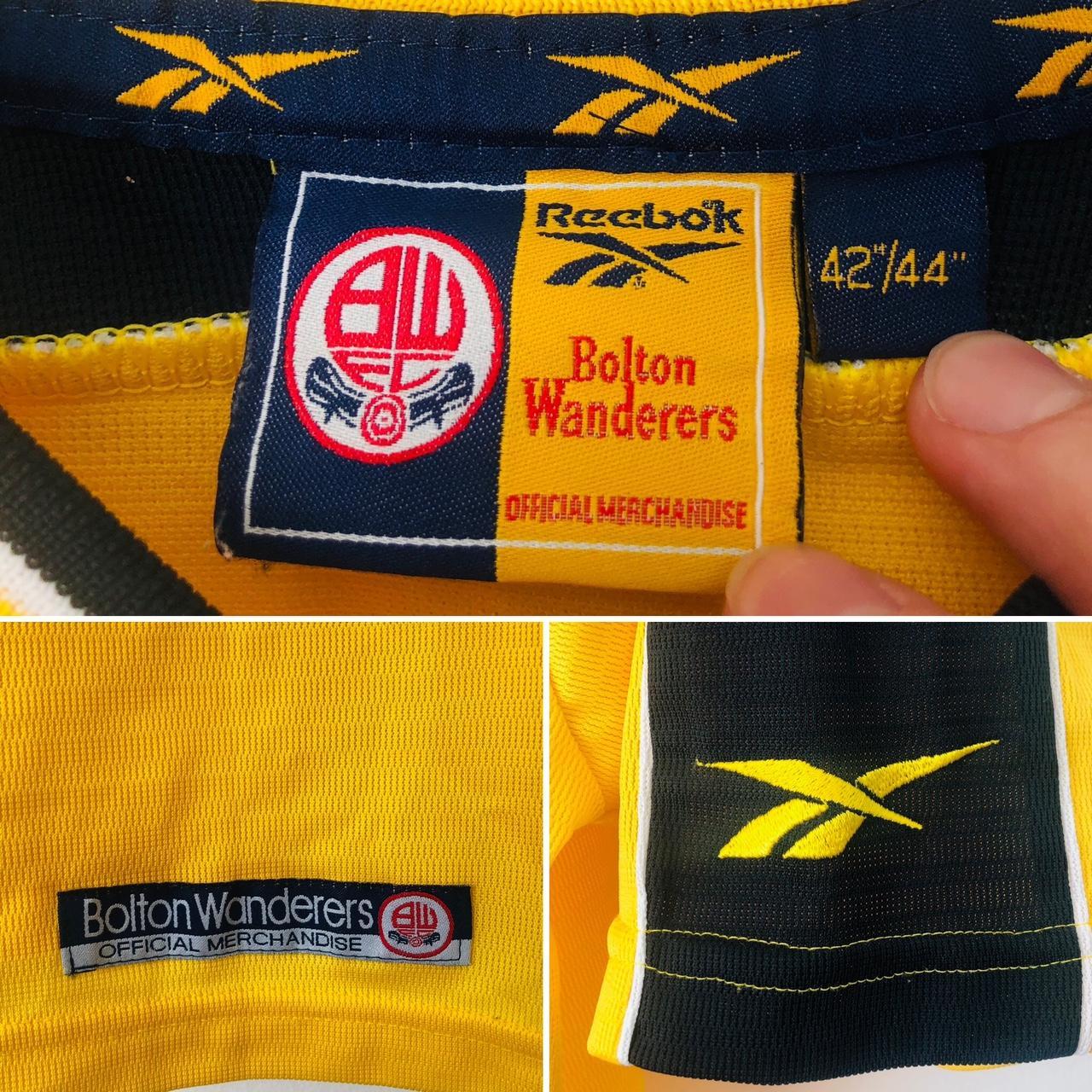 Bolton Wanderers 1998/2000 Yellow Football Shirt (L)