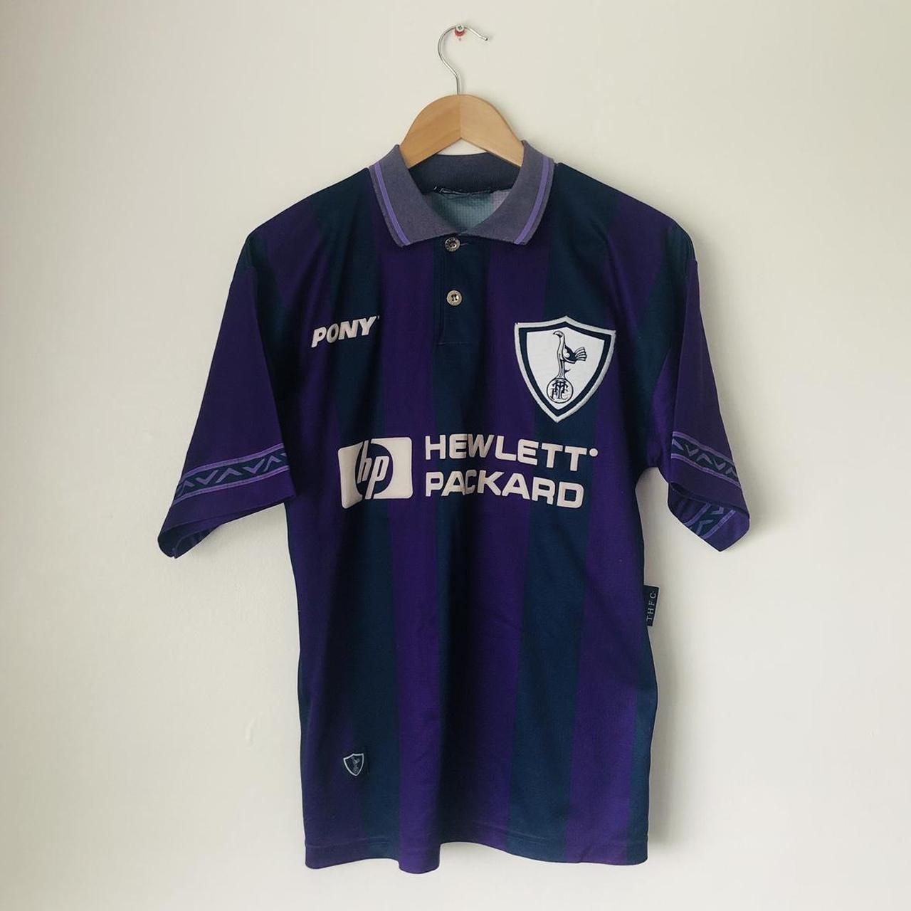 Tottenham Hotspur 1995/1997 Blue & Purple Away Football Shirt (S)