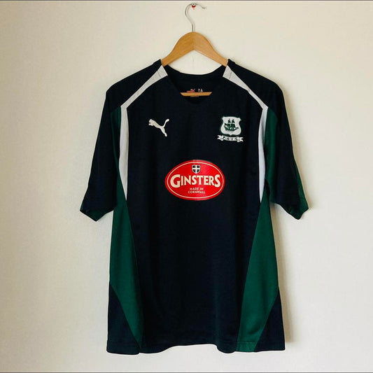 Plymouth Argyle 2006/2007 Green & Black Away Football Shirt (L)