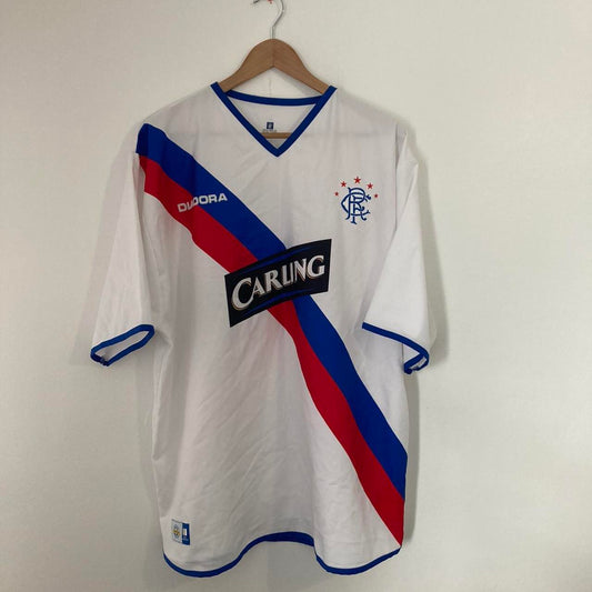 Rangers 2004/2005 White Away Football Shirt (XL)