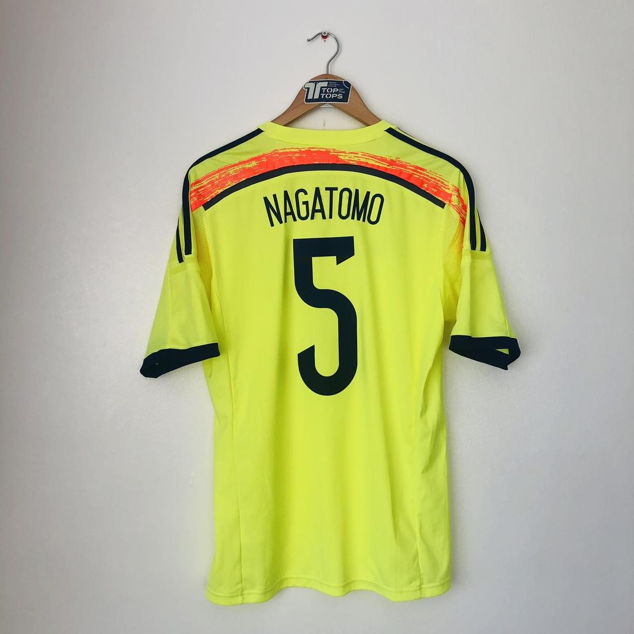 Japan 2014/2015 Neon Yellow Away Football Shirt (M)