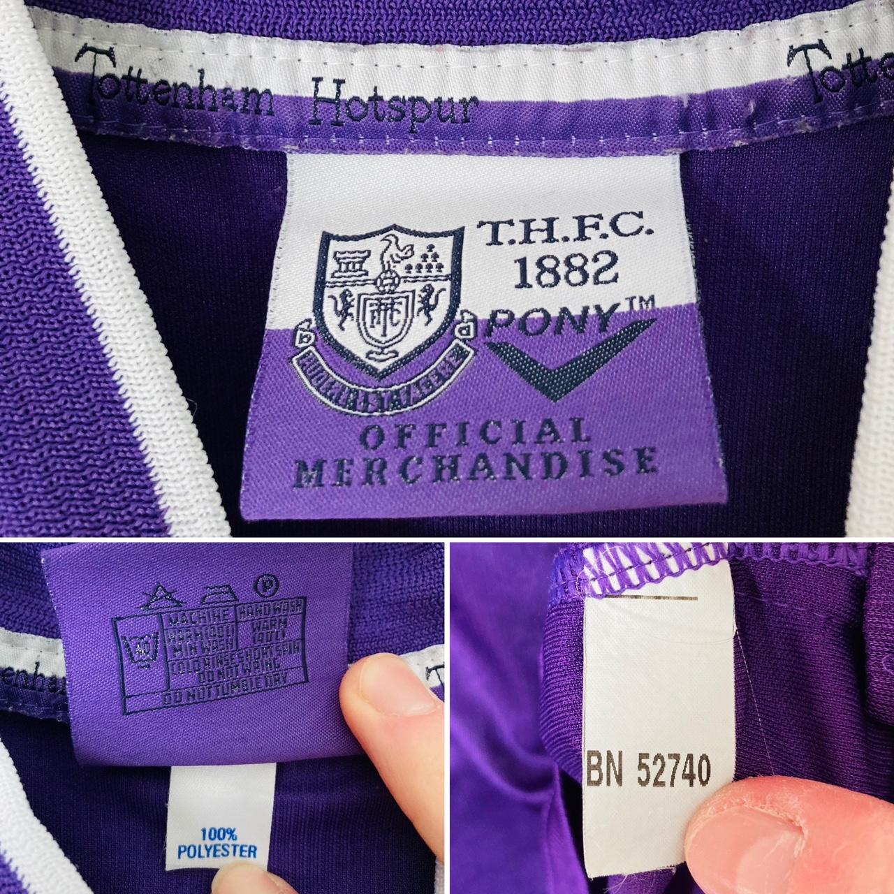 Tottenham Hotspur 1998/1999 Purple Away Football Shirt (M)