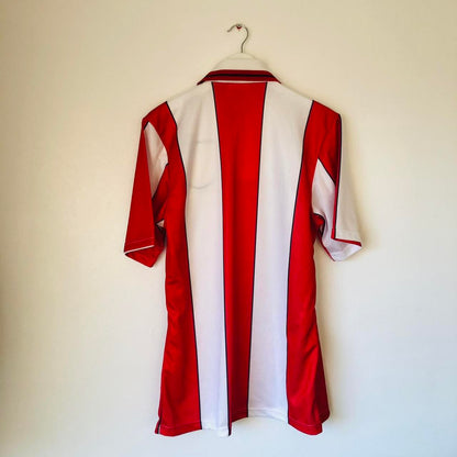 Stoke City 1995/1997 Red & White Home Football Shirt (M)