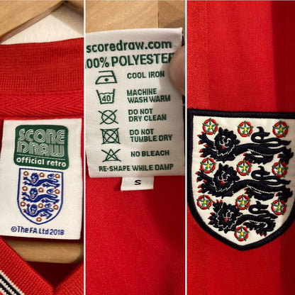 England 1984/1987 Red Away Football Shirt (S)