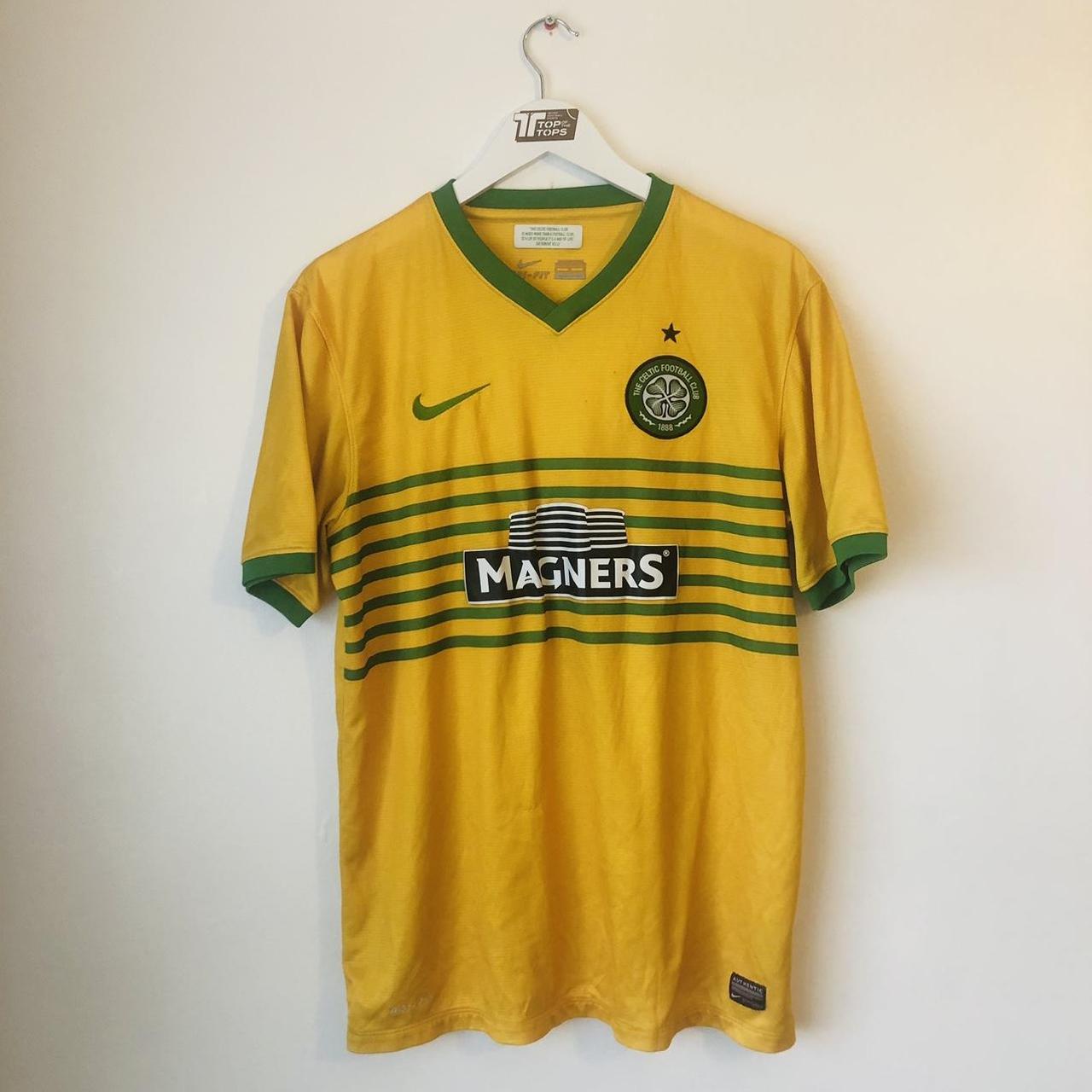 Celtic 2013/2014 Yellow Away Football Shirt (L)