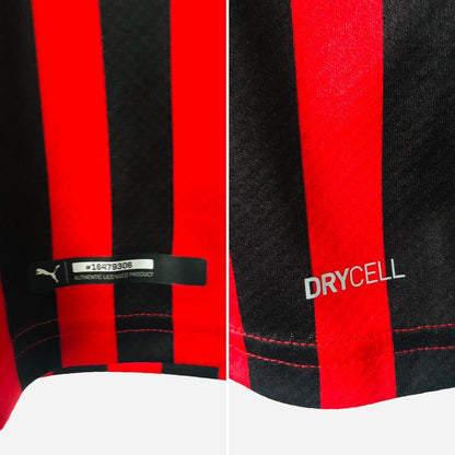 AC Milan 2019/2020 Red & Black Football Shirt (XXL)