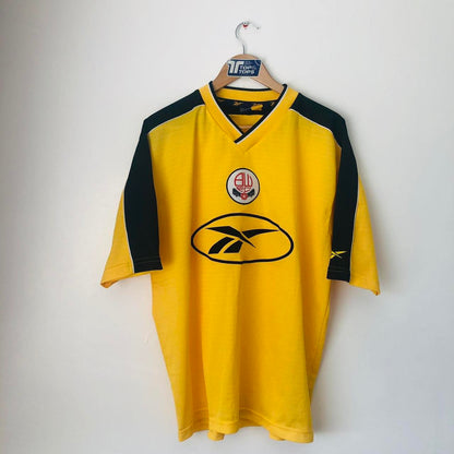 Bolton Wanderers 1998/2000 Yellow Football Shirt (L)