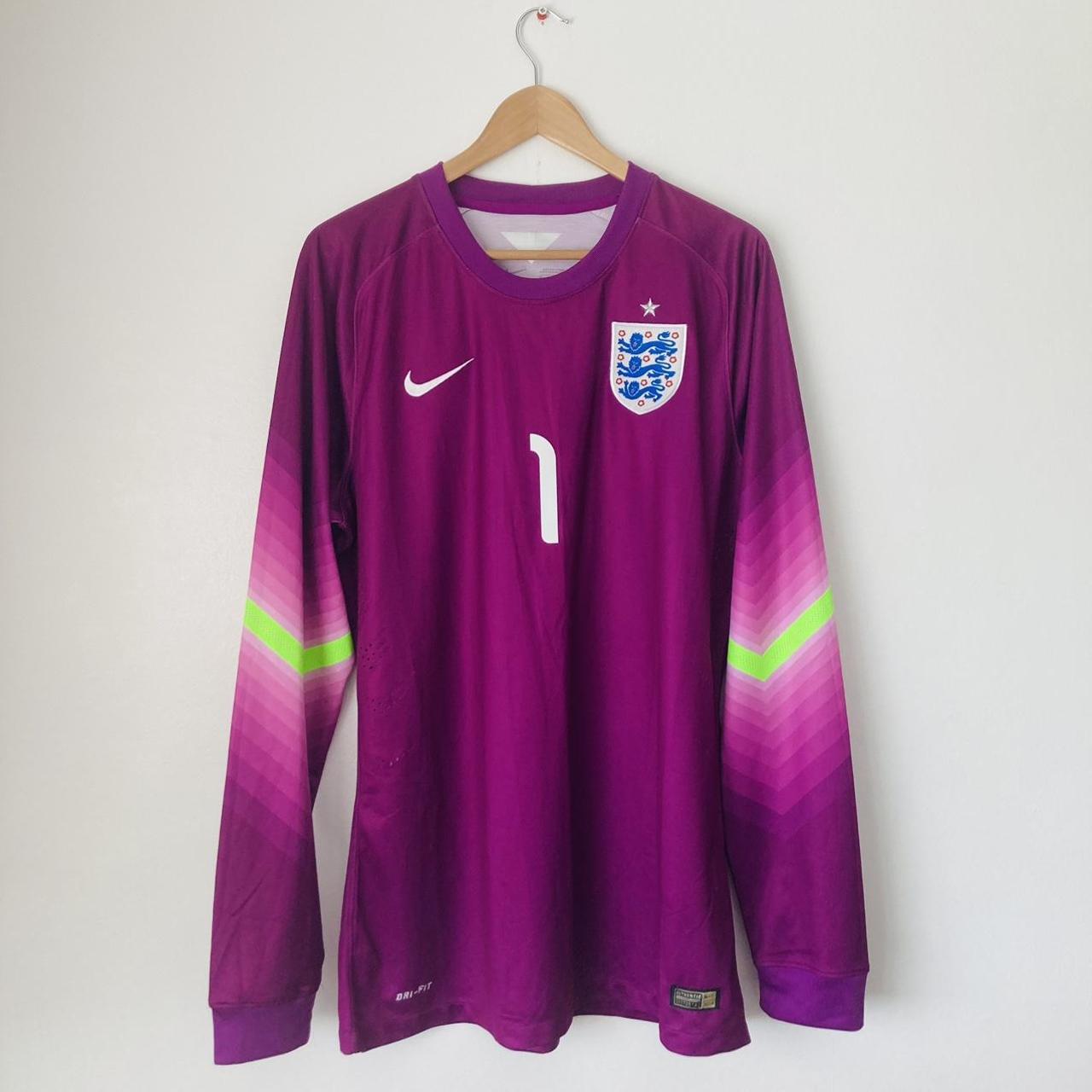 England 2014/2015 Purple Goalkeeper Football Shirt (XL)