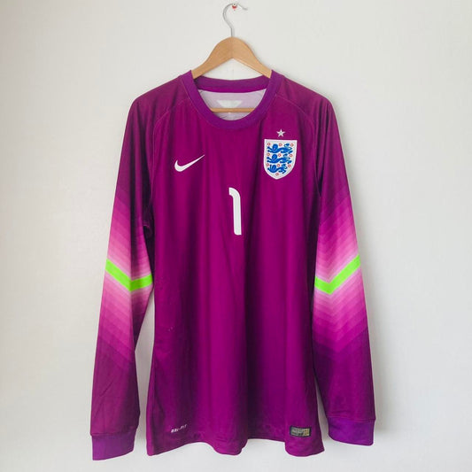 England 2014/2015 Purple Goalkeeper Football Shirt (XL)