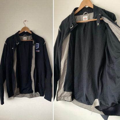 England Black Football Jacket (L)