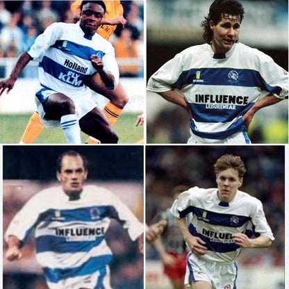 Queens Park Rangers 1989/1990 Blue & White Home Football Shirt (XL)