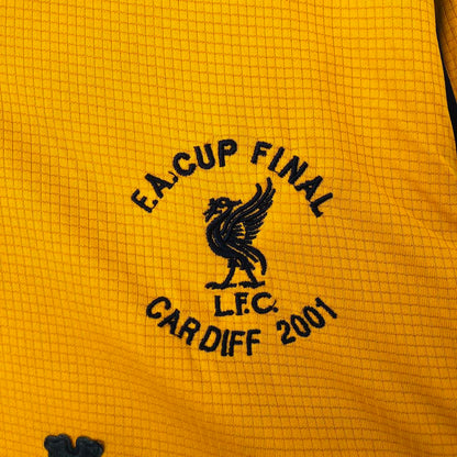 Liverpool 2000/2001 Yellow & Navy Football Shirt (L)