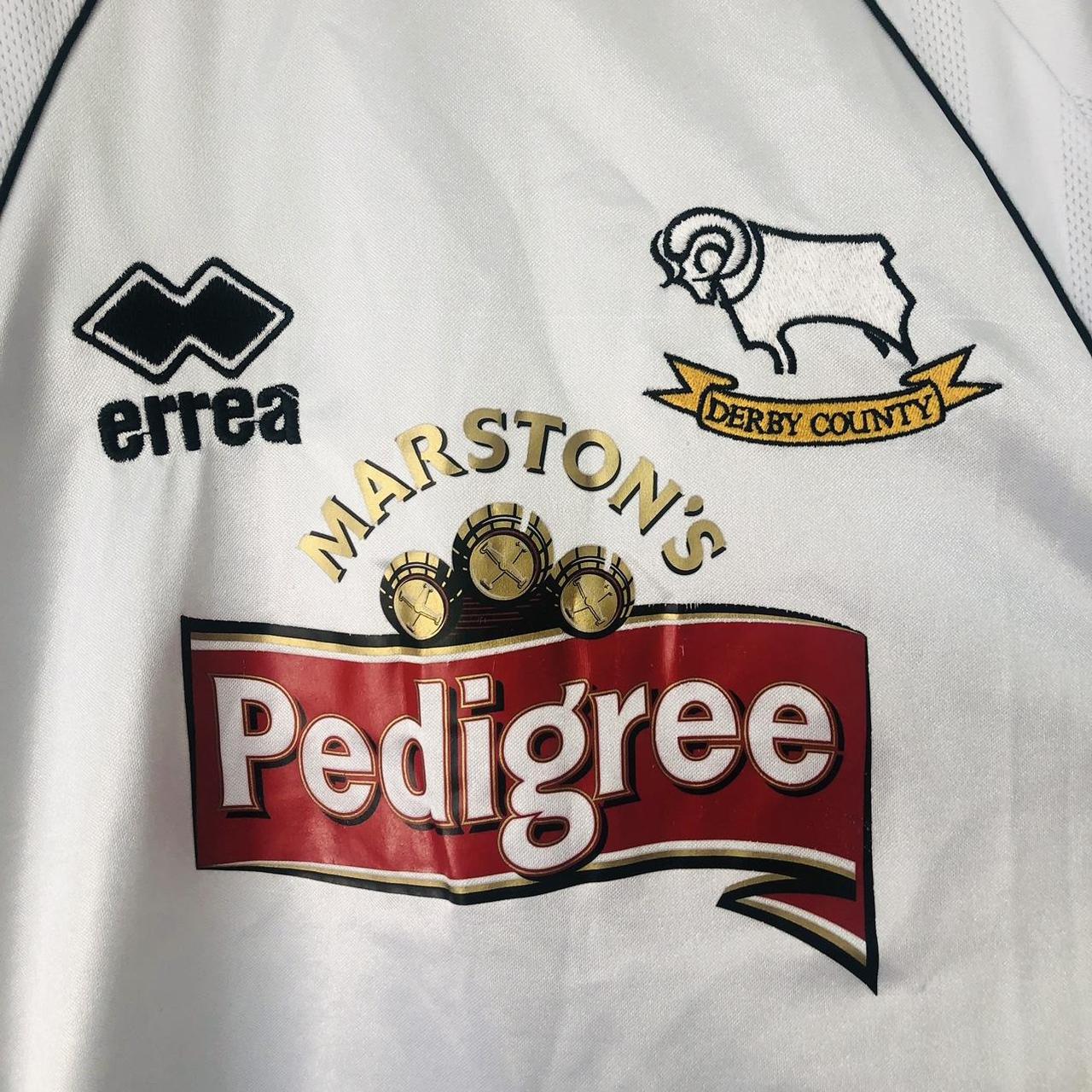 Derby County 2001/2003 White Home Football Shirt (S)