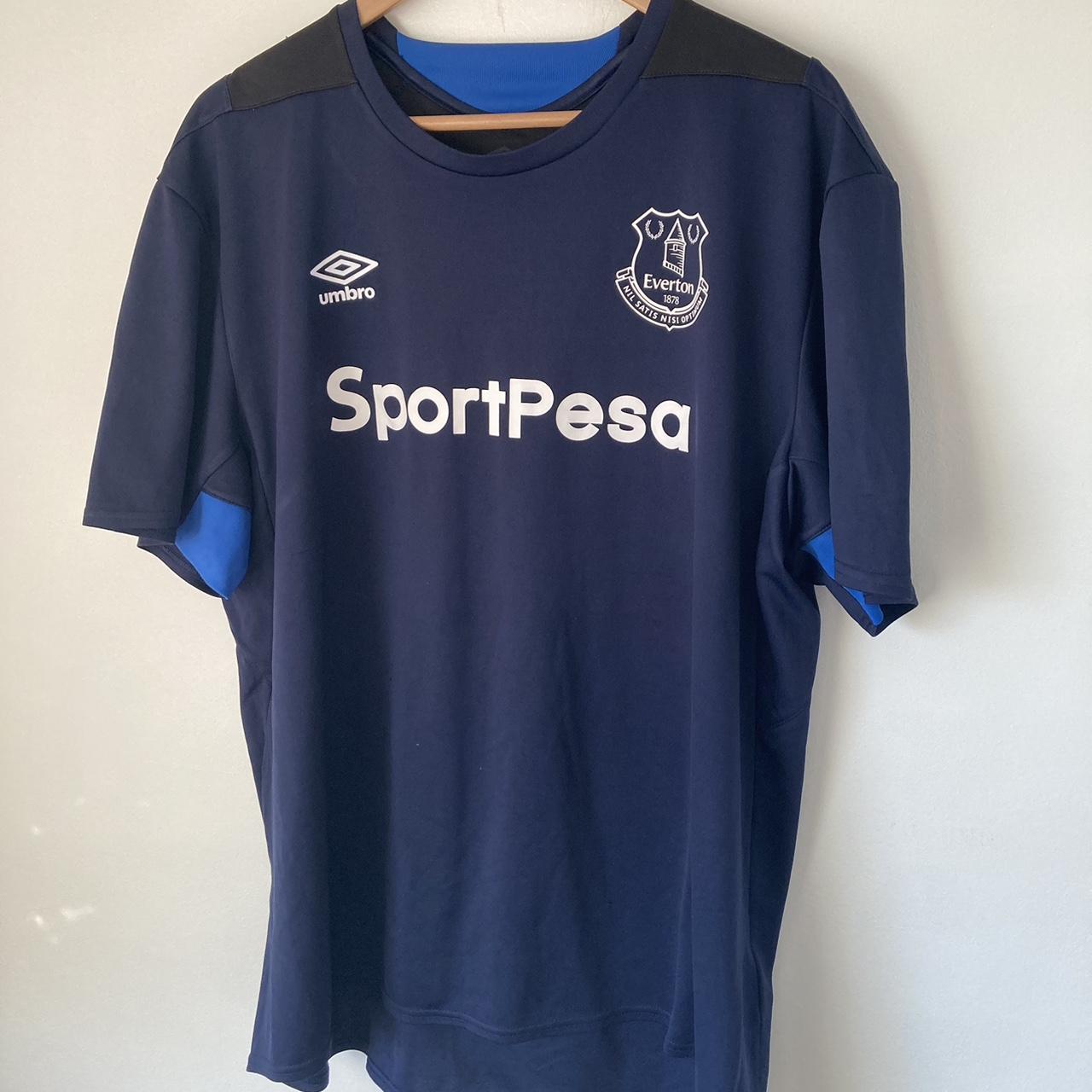 Everton 2017/2018 Navy Traing Football Shirt (XXXL)