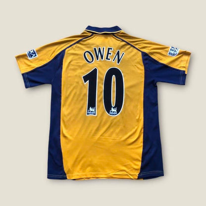 Liverpool 2000/2001 Yellow & Navy Football Shirt (L)