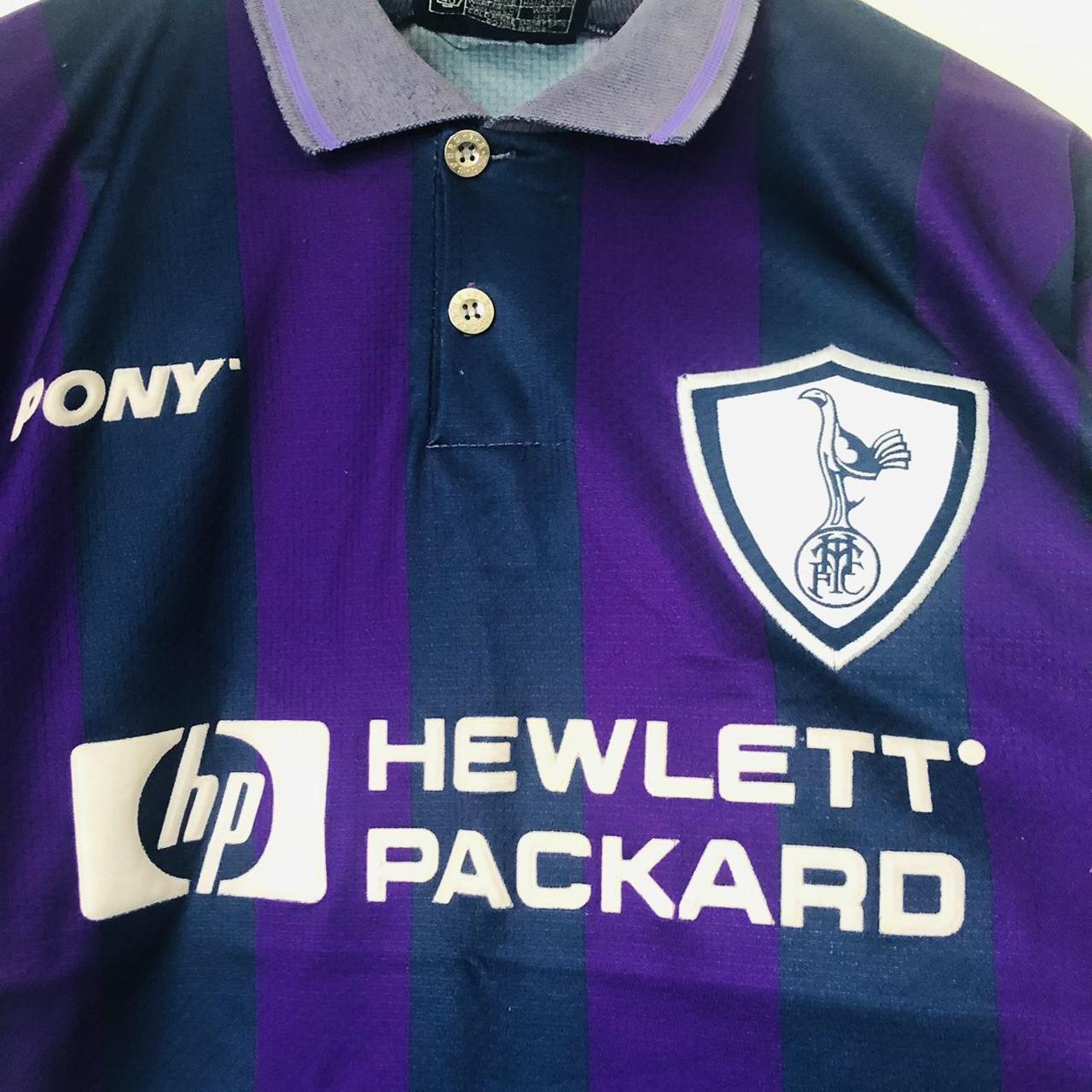 Tottenham Hotspur 1995/1997 Blue & Purple Away Football Shirt (S)