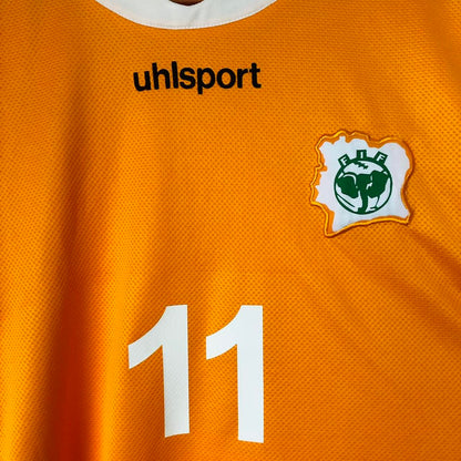 Ivory Coast 2004/2005 Orange Home Football Shirt (XL)