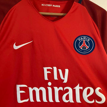 Paris Saint-Germain 2016/2017 Red Away Football Shirt (XL)